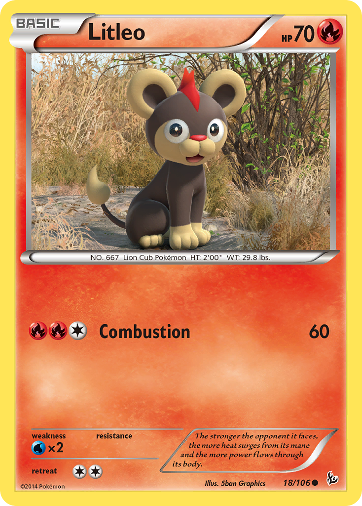 Litleo (18/106) [XY: Flashfire] | Nerdhalla Games