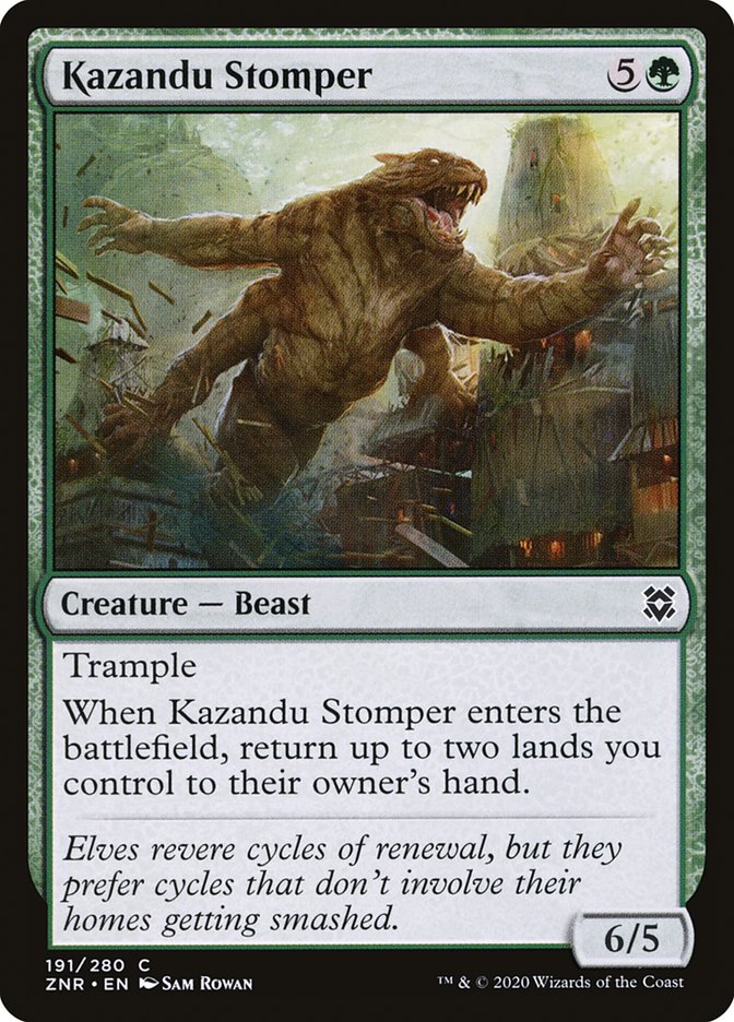 Kazandu Stomper [Zendikar Rising] | Nerdhalla Games