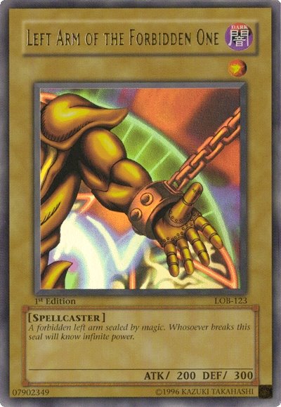 Left Arm of the Forbidden One [LOB-123] Ultra Rare | Nerdhalla Games