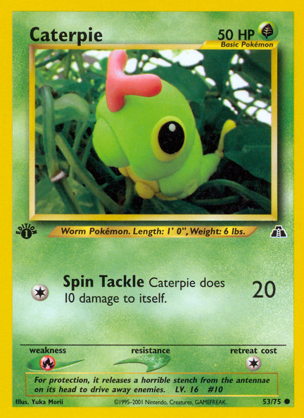 Caterpie (53/75) [Neo Discovery 1st Edition] | Nerdhalla Games