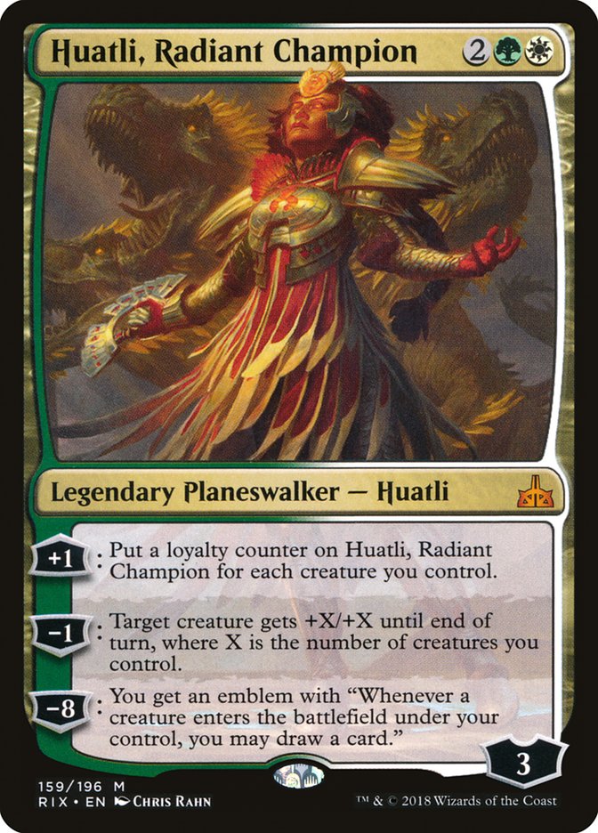 Huatli, Radiant Champion [Rivals of Ixalan] | Nerdhalla Games