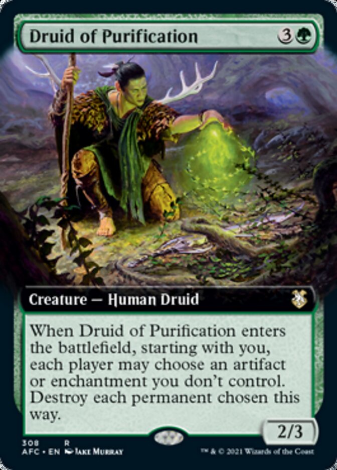 Druid of Purification (Extended) [Dungeons & Dragons: Adventures in the Forgotten Realms Commander] | Nerdhalla Games