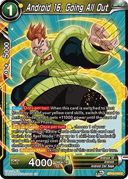 Android 16, Going All Out (Common) [BT13-112] | Nerdhalla Games