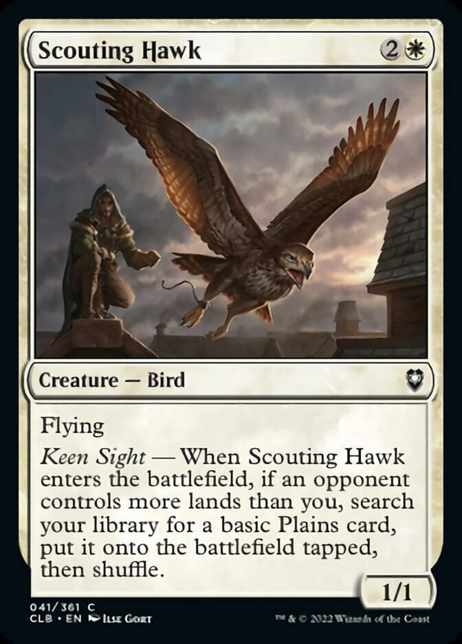 Scouting Hawk [Commander Legends: Battle for Baldur's Gate] | Nerdhalla Games