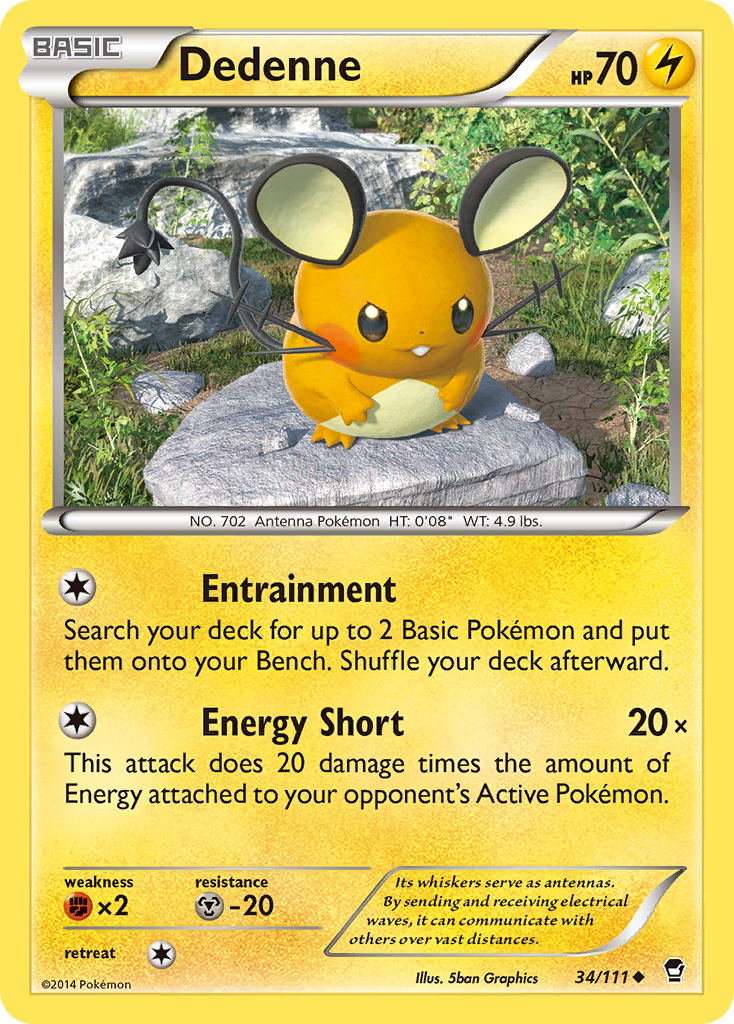 Dedenne (34/111) [XY: Furious Fists] | Nerdhalla Games