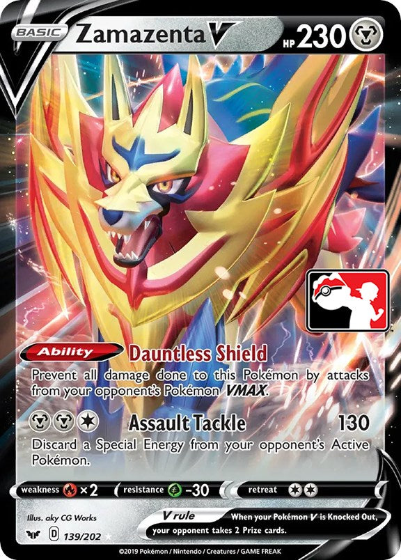 Zamazenta V (139/202) [Prize Pack Series One] | Nerdhalla Games