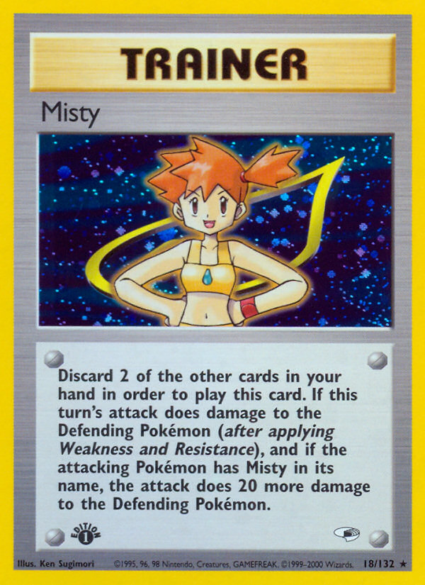 Misty (18/132) [Gym Heroes 1st Edition] | Nerdhalla Games