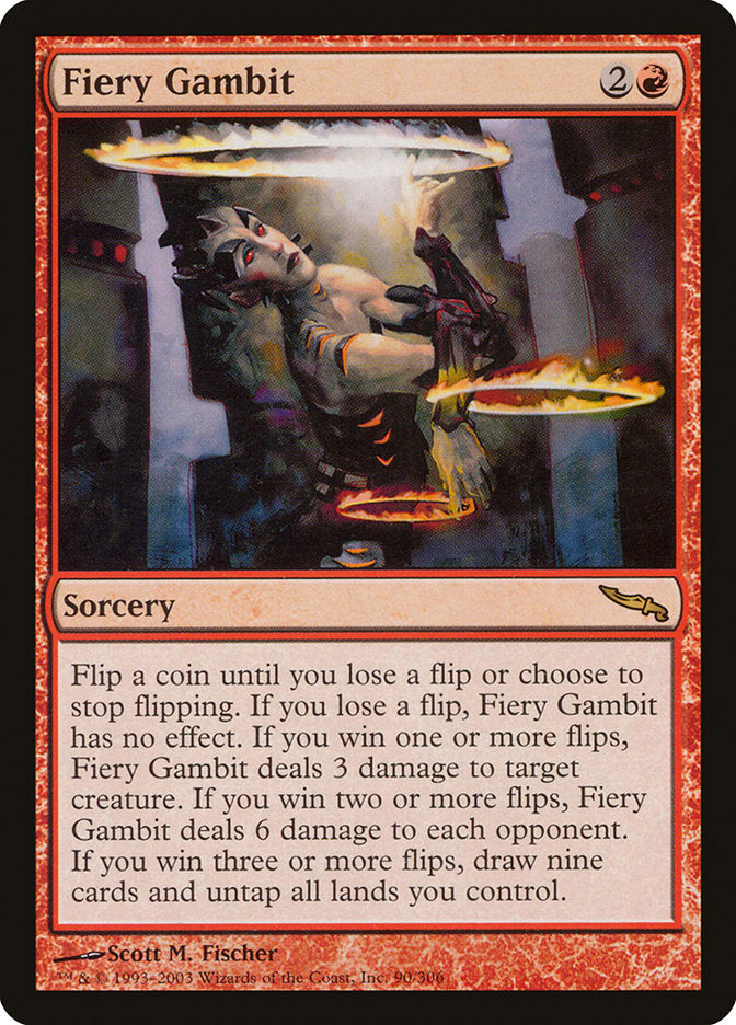 Fiery Gambit [Mirrodin] | Nerdhalla Games