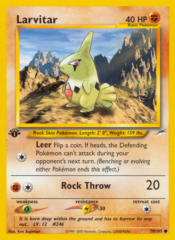 Larvitar (70/105) [Neo Destiny 1st Edition] | Nerdhalla Games