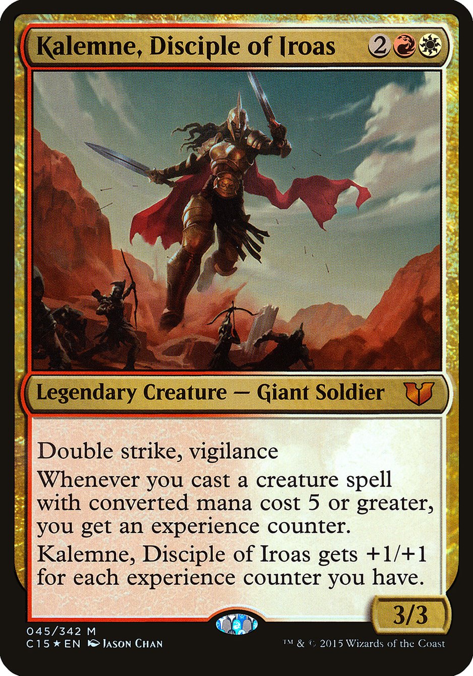 Kalemne, Disciple of Iroas (Oversized) [Commander 2015 Oversized] | Nerdhalla Games