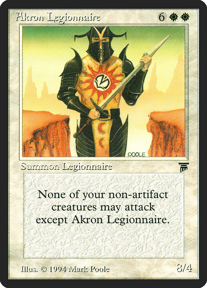 Akron Legionnaire [Legends] | Nerdhalla Games