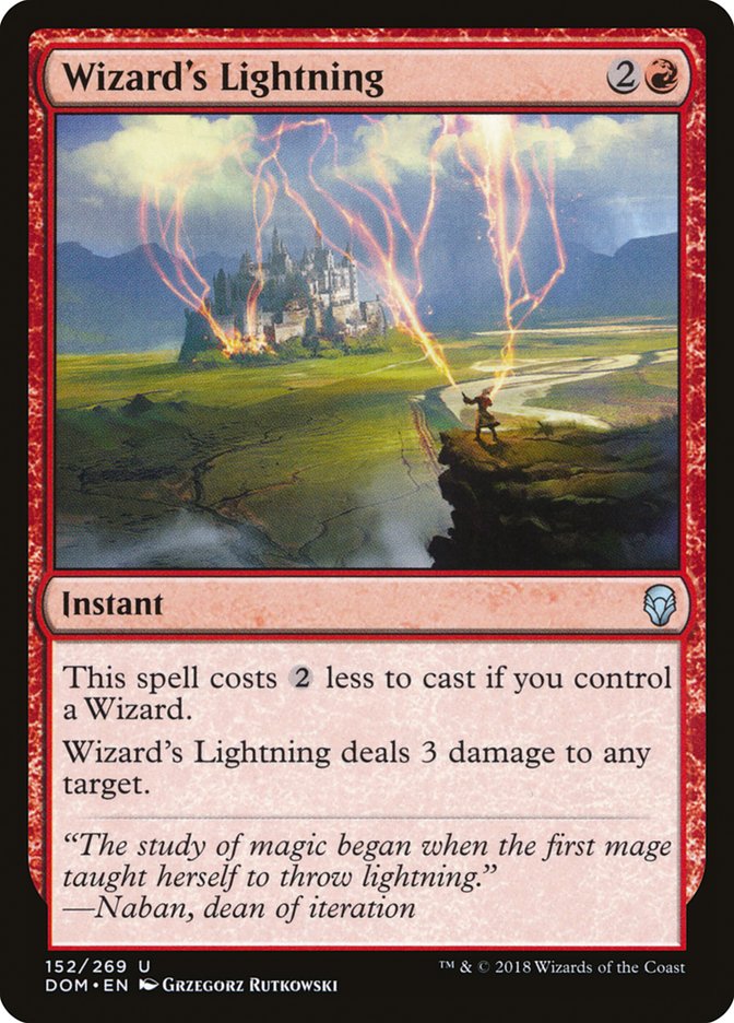 Wizard's Lightning [Dominaria] | Nerdhalla Games