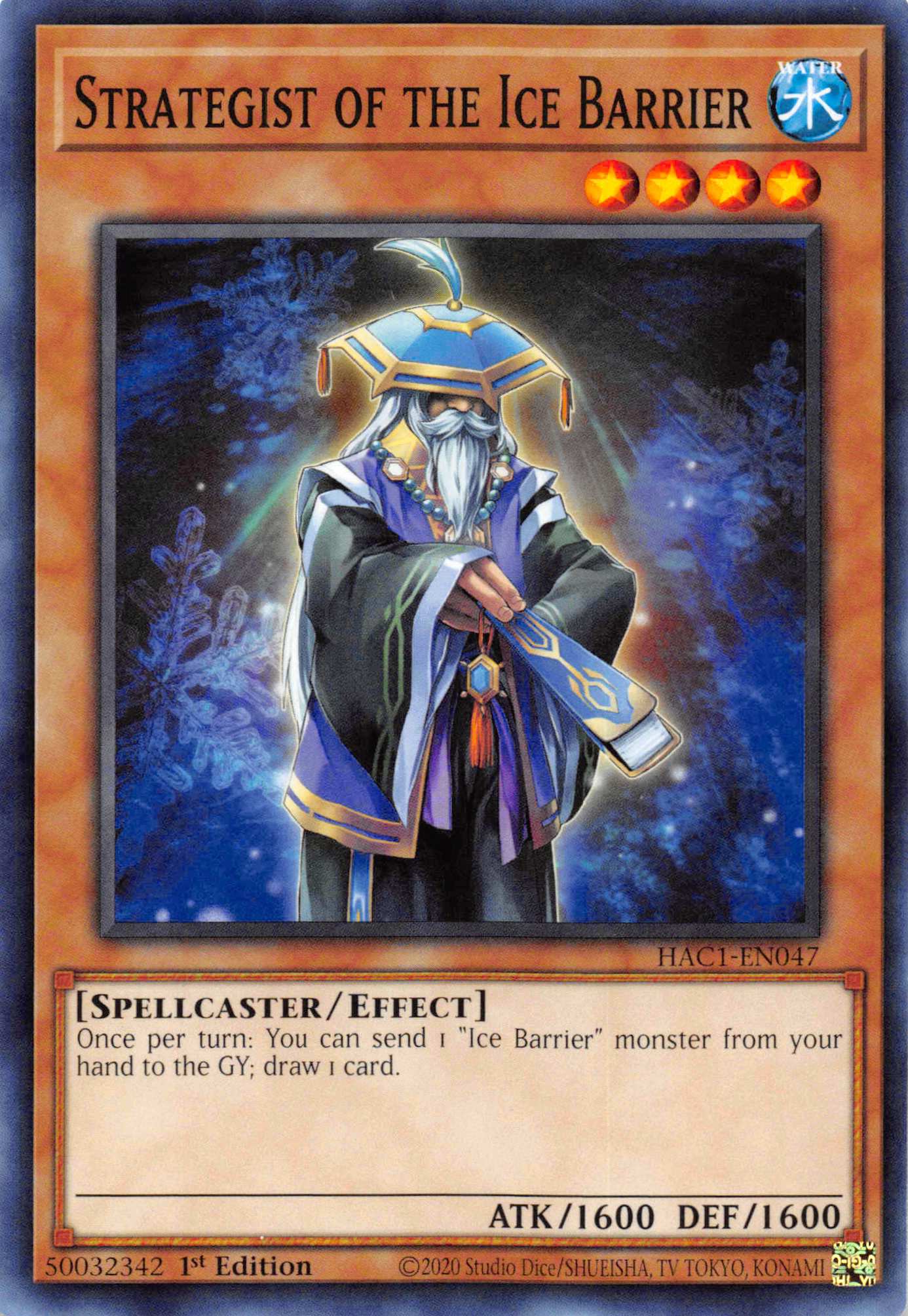 Strategist of the Ice Barrier (Duel Terminal) [HAC1-EN047] Parallel Rare | Nerdhalla Games