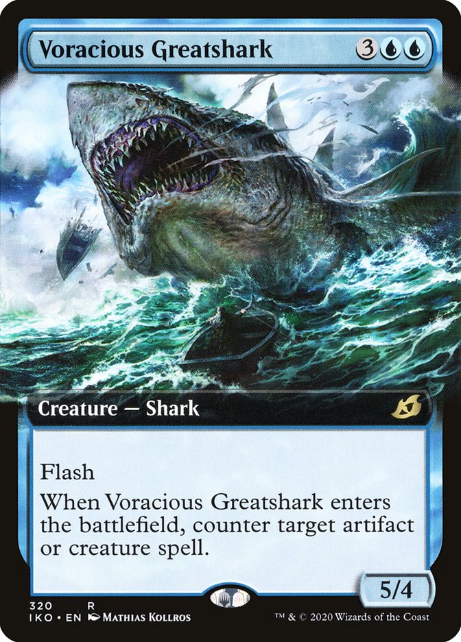 Voracious Greatshark (Extended Art) [Ikoria: Lair of Behemoths] | Nerdhalla Games