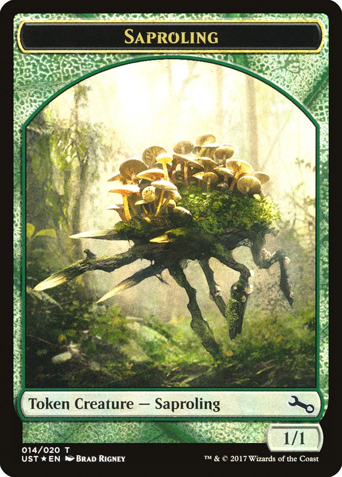 Saproling // Saproling [Unstable Tokens] | Nerdhalla Games