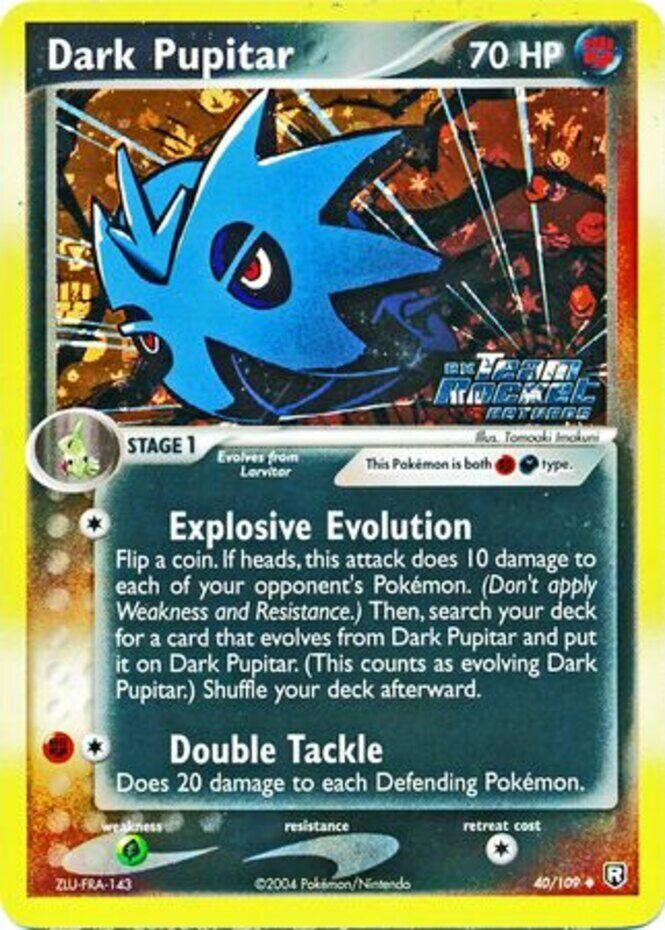 Dark Pupitar (40/109) (Stamped) [EX: Team Rocket Returns] | Nerdhalla Games