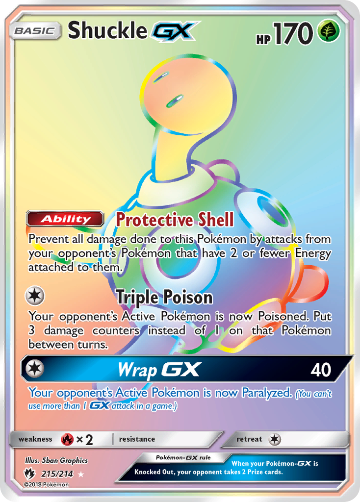 Shuckle GX (215/214) [Sun & Moon: Lost Thunder] | Nerdhalla Games