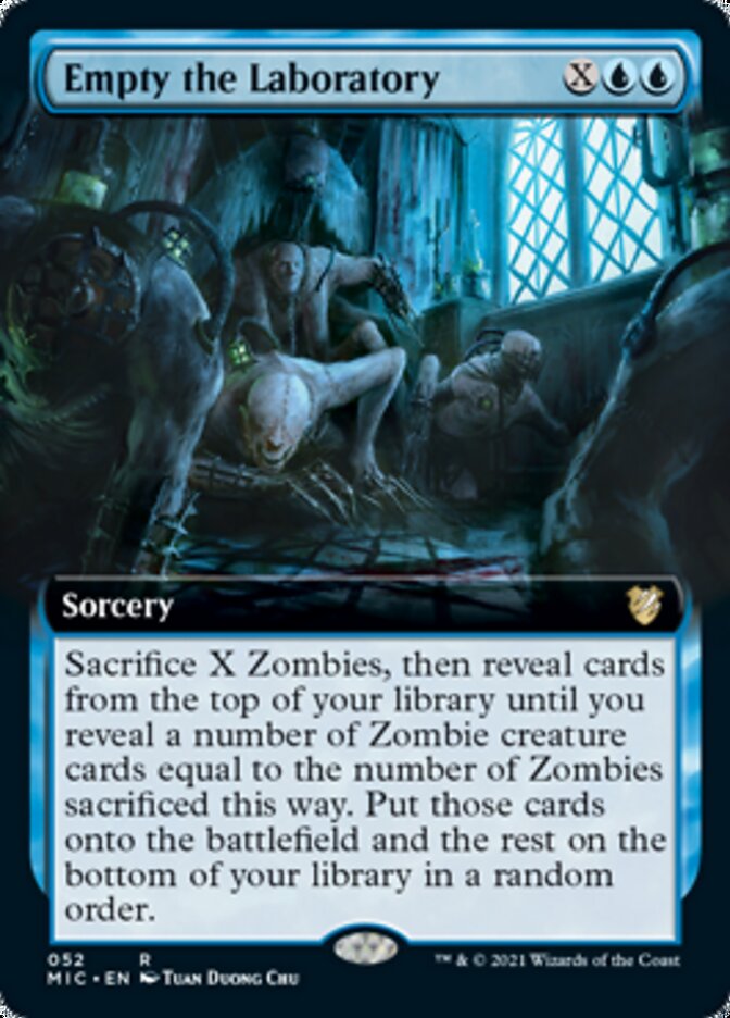 Empty the Laboratory (Extended) [Innistrad: Midnight Hunt Commander] | Nerdhalla Games