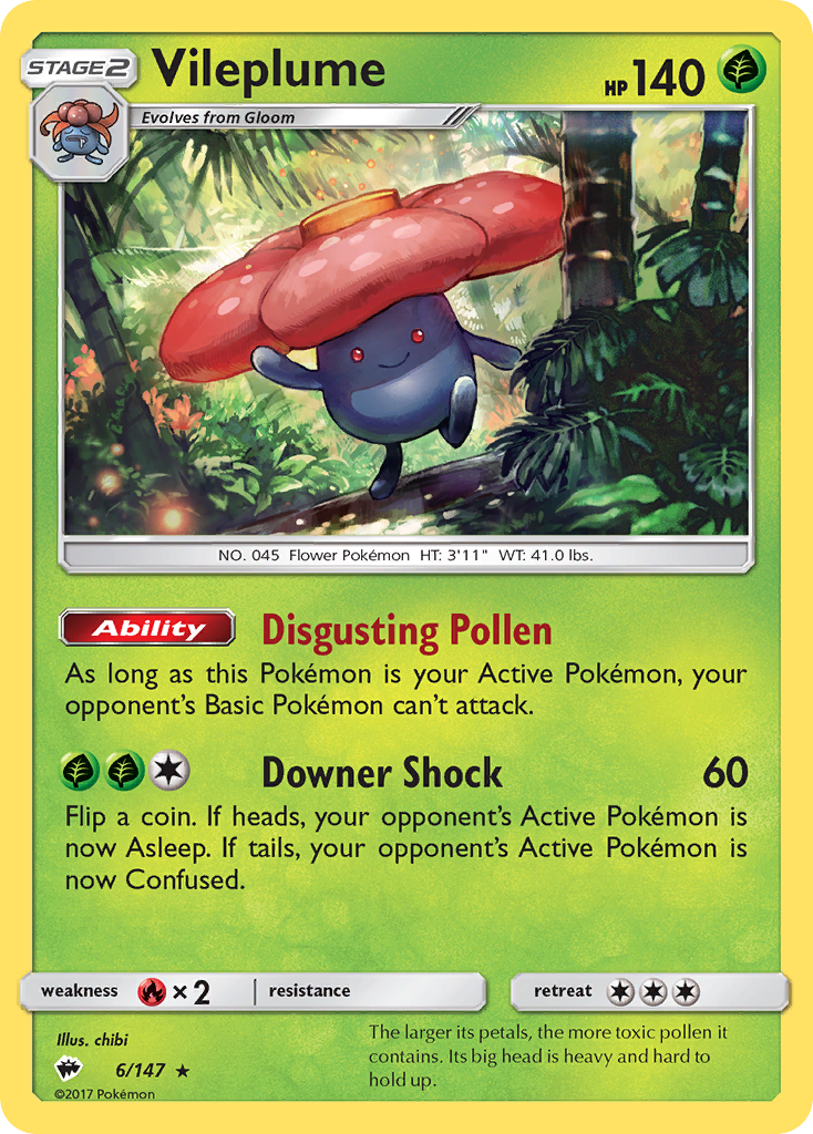 Vileplume (6/147) [Sun & Moon: Burning Shadows] | Nerdhalla Games