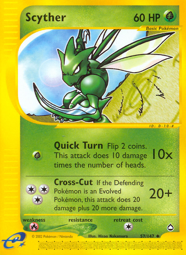 Scyther (57/147) [Aquapolis] | Nerdhalla Games