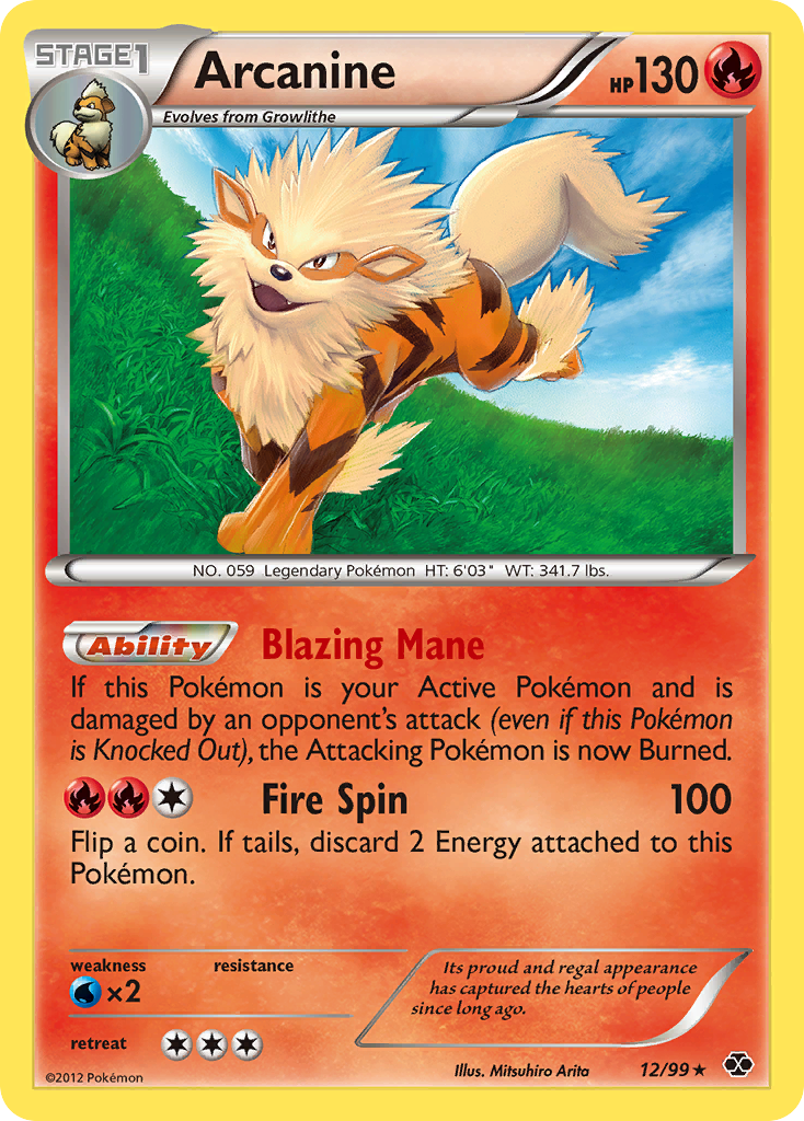 Arcanine (12/99) [Black & White: Next Destinies] | Nerdhalla Games