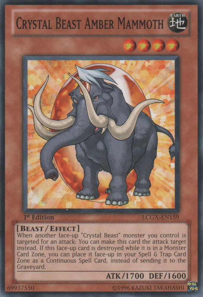 Crystal Beast Amber Mammoth [LCGX-EN159] Common | Nerdhalla Games