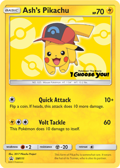 Ash's Pikachu (SM111) [Sun & Moon: Black Star Promos] | Nerdhalla Games