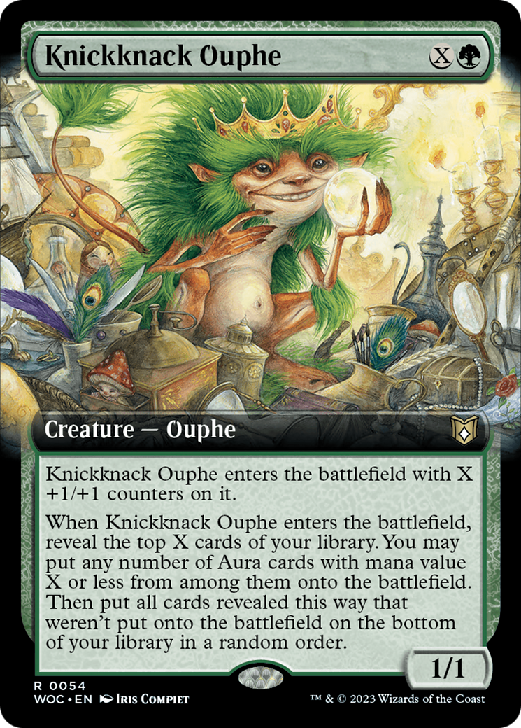 Knickknack Ouphe (Extended Art) [Wilds of Eldraine Commander] | Nerdhalla Games