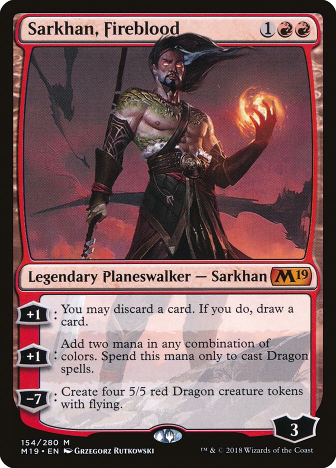 Sarkhan, Fireblood [Core Set 2019] | Nerdhalla Games