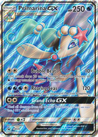 Primarina GX (SM39) (Jumbo Card) [Sun & Moon: Black Star Promos] | Nerdhalla Games