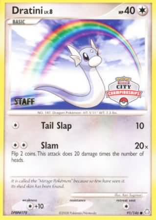 Dratini (91/146) (City Championship Promo Staff) [Diamond & Pearl: Legends Awakened] | Nerdhalla Games