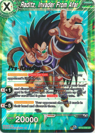 Raditz, Invader From Afar (BT12-058) [Vicious Rejuvenation Prerelease Promos] | Nerdhalla Games