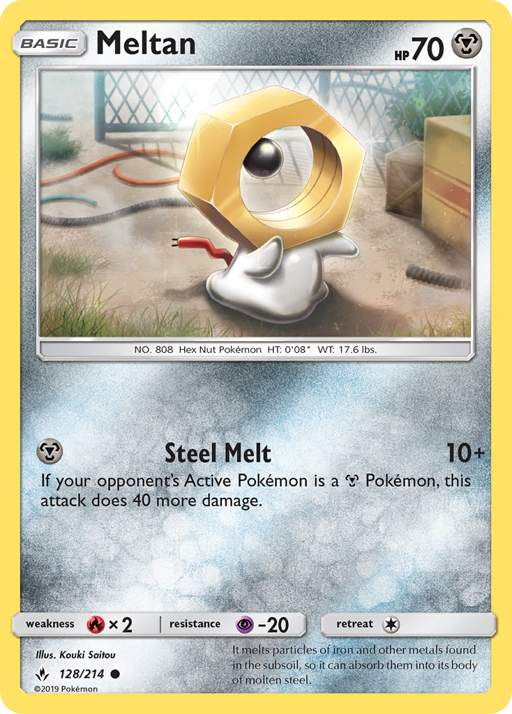 Meltan (128/214) [Sun & Moon: Unbroken Bonds] | Nerdhalla Games