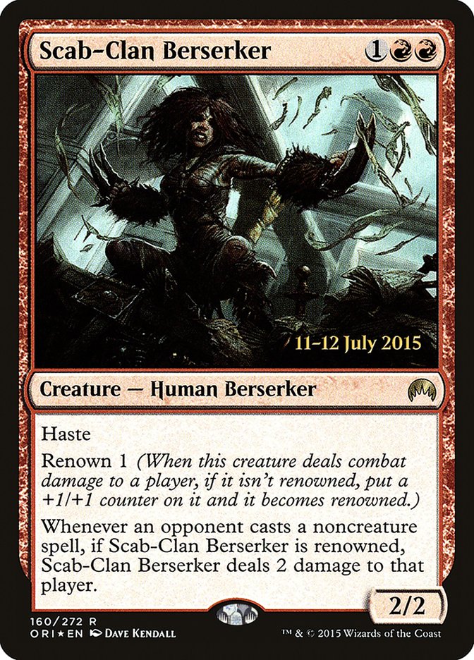 Scab-Clan Berserker [Magic Origins Prerelease Promos] | Nerdhalla Games