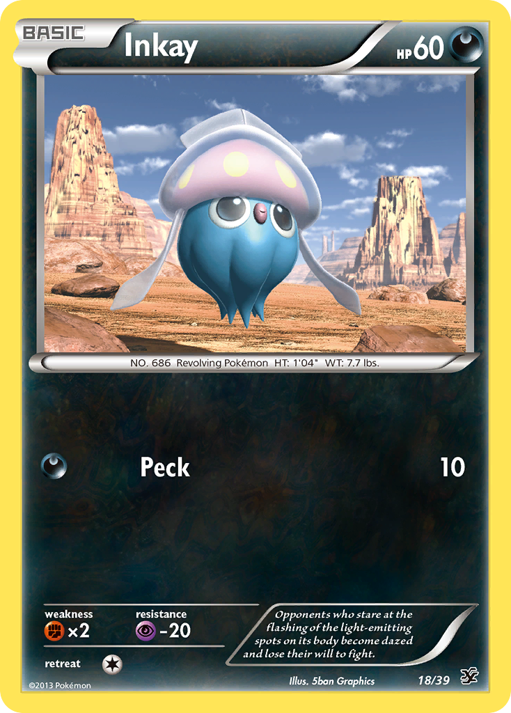 Inkay (18/39) [XY: Kalos Starter Set] | Nerdhalla Games