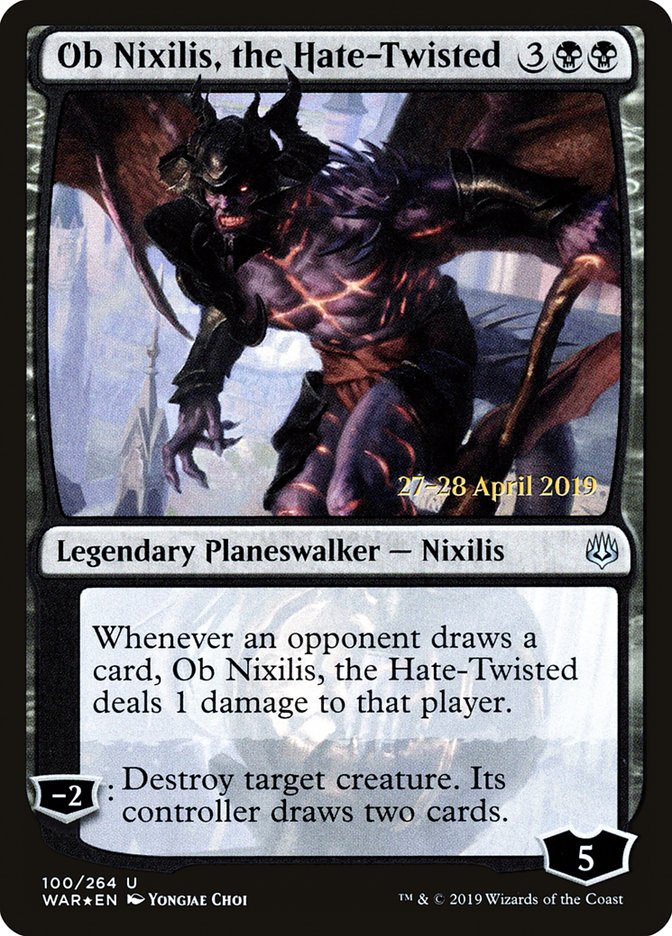 Ob Nixilis, the Hate-Twisted  [War of the Spark Prerelease Promos] | Nerdhalla Games