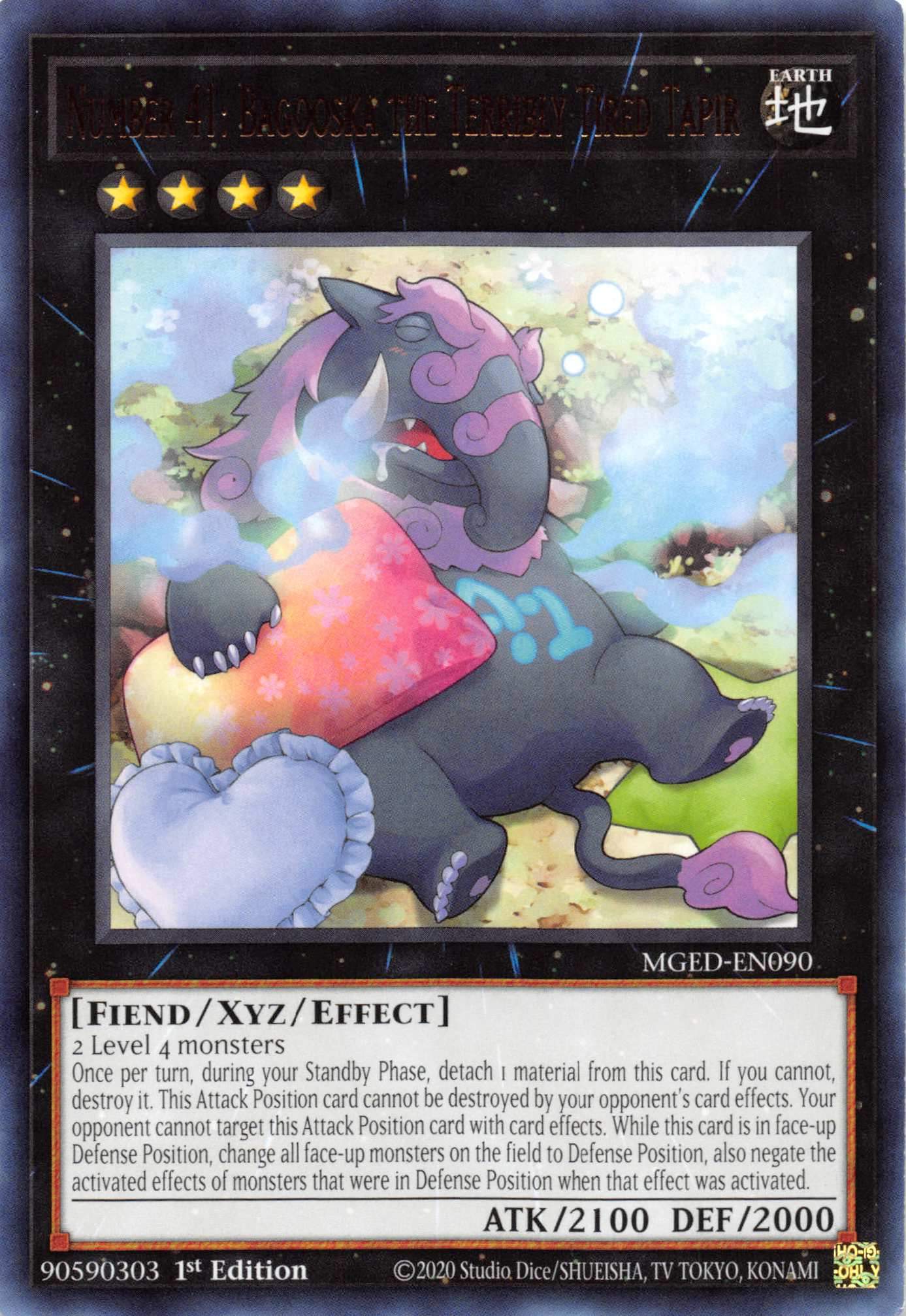 Number 41: Bagooska the Terribly Tired Tapir [MGED-EN090] Rare | Nerdhalla Games