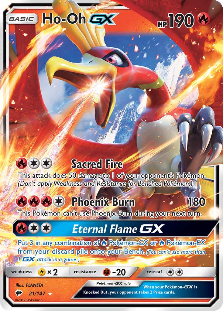 Ho-Oh GX (21/147) [Sun & Moon: Burning Shadows] | Nerdhalla Games