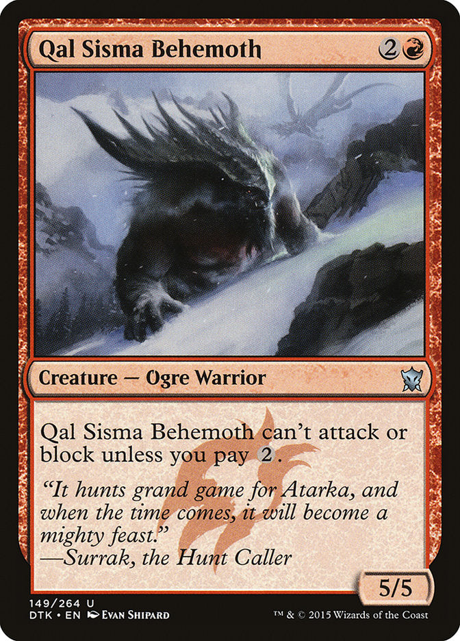 Qal Sisma Behemoth [Dragons of Tarkir] | Nerdhalla Games