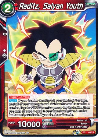 Raditz, Saiyan Youth [BT11-005] | Nerdhalla Games