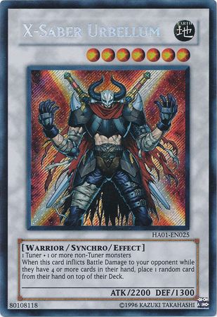 X-Saber Urbellum [HA01-EN025] Secret Rare | Nerdhalla Games