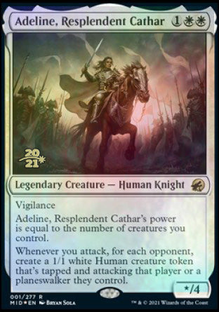 Adeline, Resplendent Cathar [Innistrad: Midnight Hunt Prerelease Promos] | Nerdhalla Games