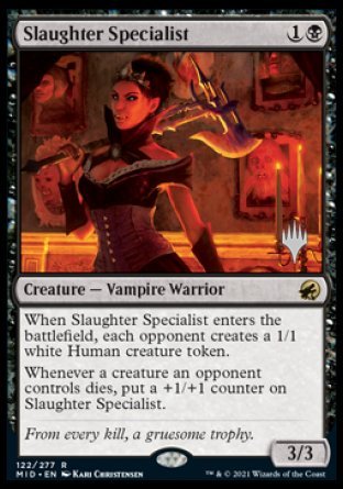 Slaughter Specialist (Promo Pack) [Innistrad: Midnight Hunt Promos] | Nerdhalla Games