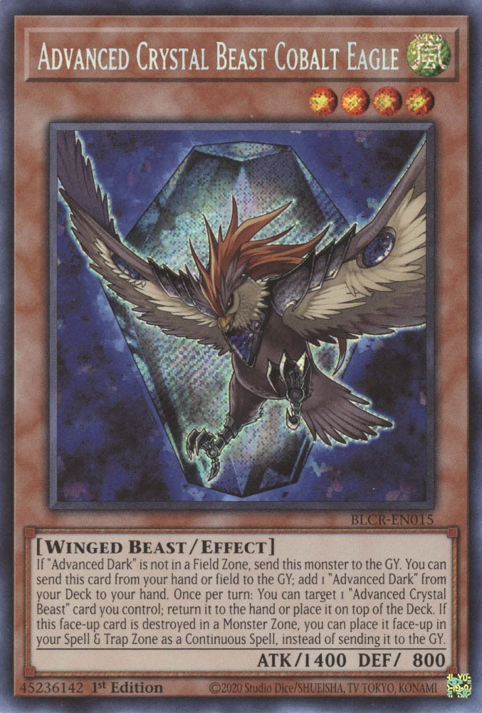 Advanced Crystal Beast Cobalt Eagle [BLCR-EN015] Secret Rare | Nerdhalla Games