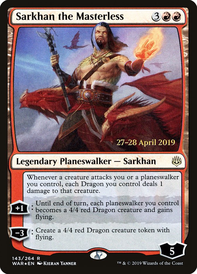 Sarkhan the Masterless  [War of the Spark Prerelease Promos] | Nerdhalla Games