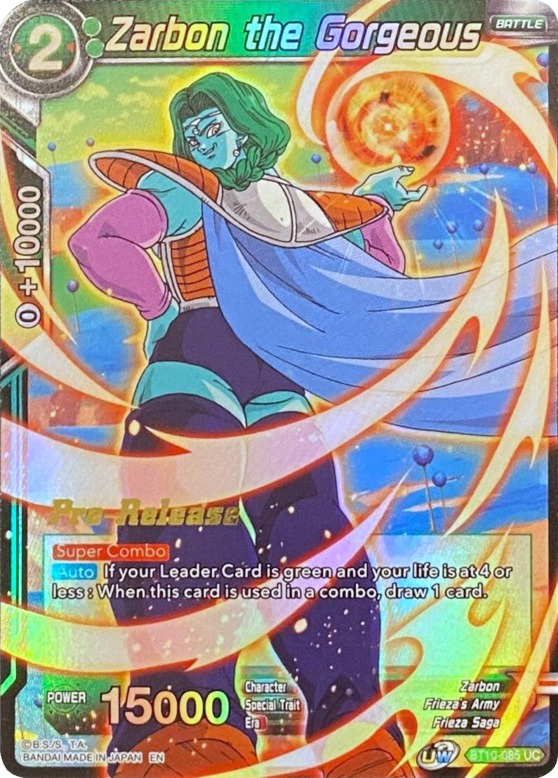 Zarbon the Gorgeous (BT10-085) [Rise of the Unison Warrior Prerelease Promos] | Nerdhalla Games