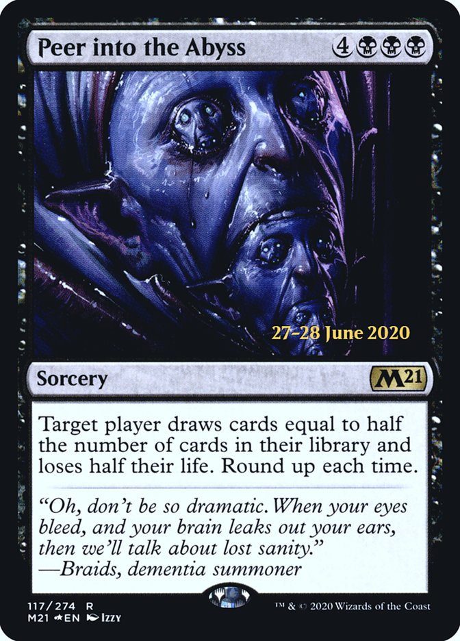 Peer into the Abyss  [Core Set 2021 Prerelease Promos] | Nerdhalla Games