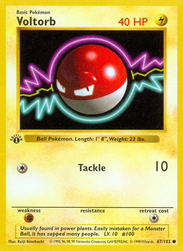 Voltorb (67/102) (Shadowless) [Base Set 1st Edition] | Nerdhalla Games