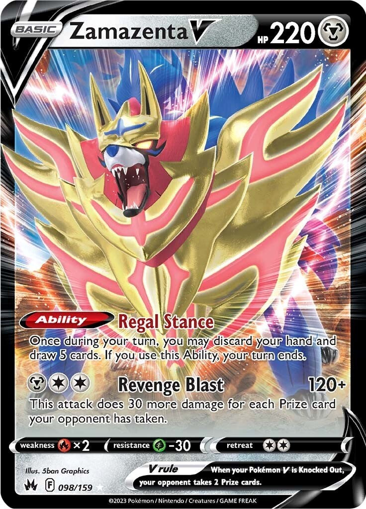 Zamazenta V (098/159) [Sword & Shield: Crown Zenith] | Nerdhalla Games