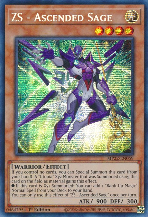 ZS - Ascended Sage [MP22-EN059] Prismatic Secret Rare | Nerdhalla Games